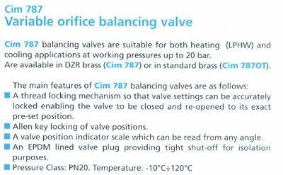 Balancing Valves